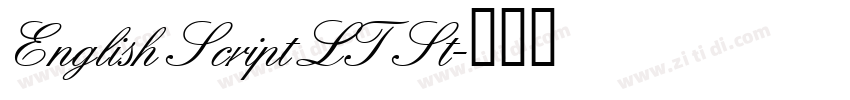 English Script LT St字体转换